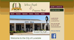 Desktop Screenshot of cityoflucedale.com