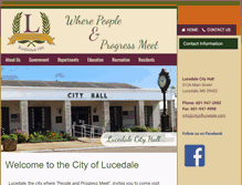 Tablet Screenshot of cityoflucedale.com